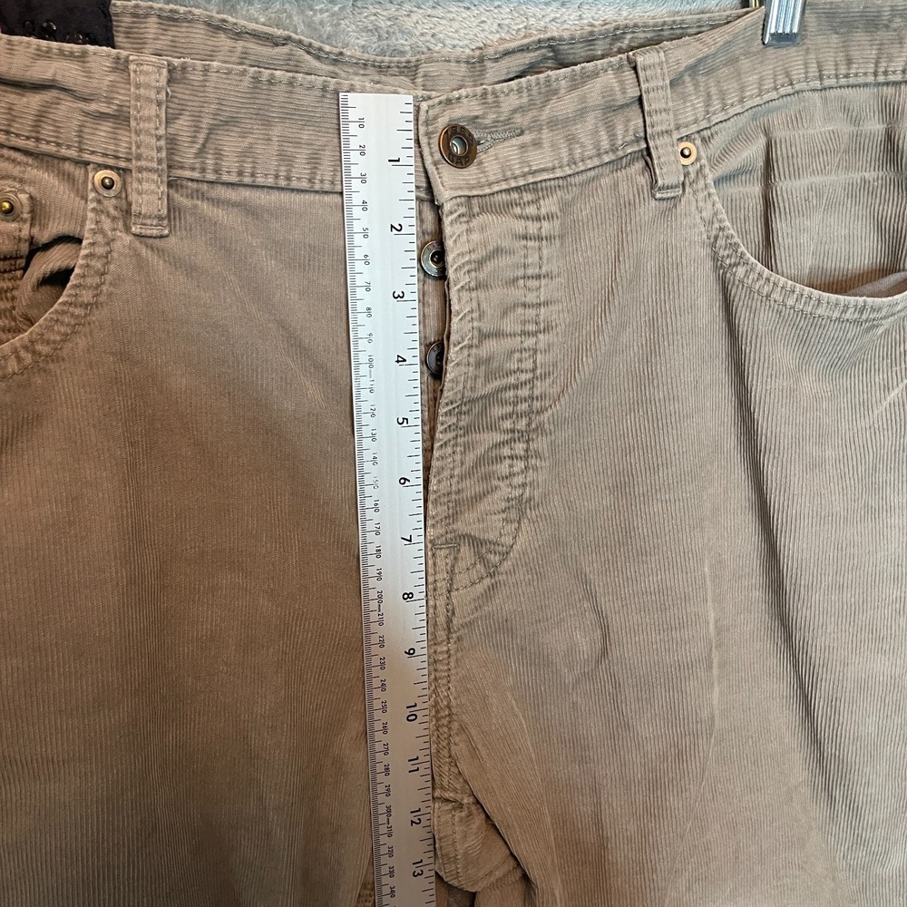 Vtg Gap 1969 Men Corduroy Straight 5 Pocket Jean 38x32 Relaxed Neutral Y2K Skate - Picture 9 of 12